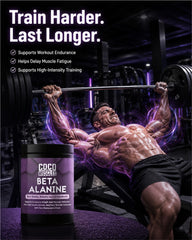 COCO MUSCLES Beta Alanine Powder For Men | Pre Workout Endurance & Performance Support | Helps Reduce Muscle Fatigue During High-Intensity Training | Unflavoured | Supports Endurance, Training Performance & Workout Stamina