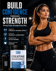 COCO MUSCLES Creatine Monohydrate Powder | Specially designed for Women | Supports Strength, Lean Muscle, Workout Performance & Recovery | Muscle Strength, Energy, Recovery & Fitness Support Supplement