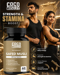 COCO MUSCLES Safed Musli Capsules 600 mg