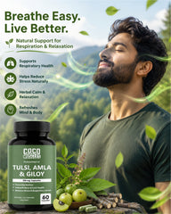 COCO MUSCLES Tulsi 250 mg, Amla 250 mg & Giloy 250 mg Capsules