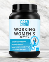 COCO MUSCLES Working Women's Protein Powder | Delicious Vanilla Kulfi Flavour | Protein with DHA, Calcium, Iron, Vitamins & Minerals | Daily Nutrition Drink for Energy, Strength, Focus & Women's Wellness | High Protein Nutrition Supplement for Bone Health