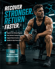 COCO MUSCLES L-Arginine Powder for men | Nitric Oxide Booster for Men | Supports Muscle Pump, Muscle Recovery, Endurance, Strength, Energy, Workout Performance, Blood Flow & Stamina