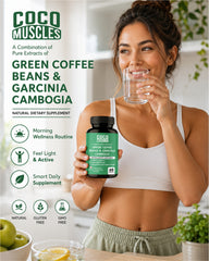 COCO MUSCLES Green Coffee Beans 400 mg & Garcinia Cambogia 350 mg Capsules