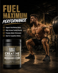 COCO MUSCLES Creatine Monohydrate Powder for Men | Micronized Creatine for Strength, Muscle Growth & Workout Performance | Supports Energy, Recovery & Power