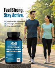COCO MUSCLES Testosterone Support Tablets for Men