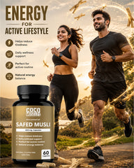 COCO MUSCLES Safed Musli Capsules 600 mg