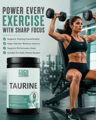 COCO MUSCLES Taurine Powder | Specially designed for Women | Amino Acid Supplement for Energy, Workout Recovery & Focus | Supports Energy, Hydration, Exercise Performance & Recovery