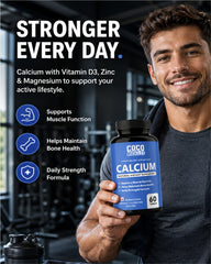 COCO MUSCLES Calcium Tablets with Magnesium, Zinc & Vitamin D3