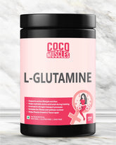 COCO MUSCLES L-Glutamine Powder | Specially designed for Women | Muscle Recovery, Lean Muscle Support, Workout Recovery & Active Lifestyle Supplement | Post-Workout Repair, Fitness & Active Wellness