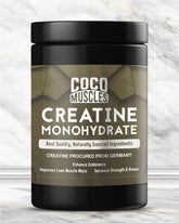 COCO MUSCLES Creatine Monohydrate Powder for Men | Micronized Creatine for Strength, Muscle Growth & Workout Performance | Supports Energy, Recovery & Power