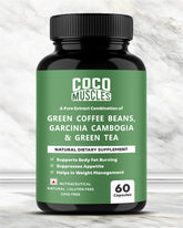 COCO MUSCLES Green Coffee Beans, Garcinia Cambogia & Green Tea Capsules