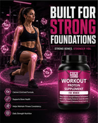 COCO MUSCLES Workout Protein for Women | Delicious Vanilla Kulfi Flavour | 30g Protein with DHA, Calcium, Iron, Folic Acid & Multivitamins | Daily Nutrition & Fitness Support for Active Women | Supports Strength, Energy