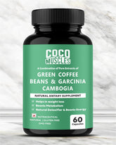 COCO MUSCLES Green Coffee Beans 400 mg & Garcinia Cambogia 350 mg Capsules