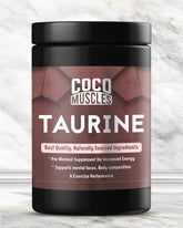 COCO MUSCLES Taurine Powder for Men | Supports Energy, Endurance & Muscle Recovery | Pre & Post Workout Amino Acid Supplement for Men | Hydration Support