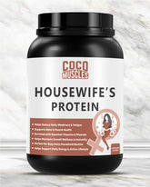 COCO MUSCLES Housewife Protein Powder | Protein Powder for specially designed for housewives | Delicious Chocolate Flavour | 15 g Protein with DHA, Calcium, Iron, Vitamins, Minerals & Antioxidants