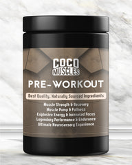 COCO MUSCLES Pre Workout Powder for Men | Delicious Guava Flavour | Advanced Performance Formula with L-Arginine, L-Citrulline, Beta-Alanine, Taurine, BCAAs & Caffeine | For Energy, Focus, Endurance, Muscle Pumps