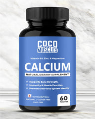 COCO MUSCLES Calcium Tablets with Magnesium, Zinc & Vitamin D3