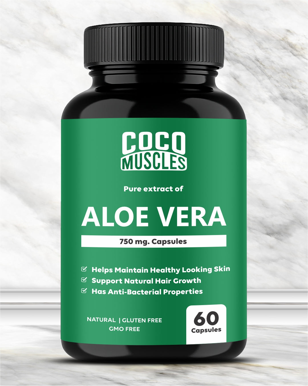 COCO MUSCLES Aloe Vera Capsules 750 mg