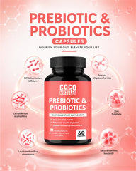 COCO MUSCLES Prebiotic & Probiotics Capsules