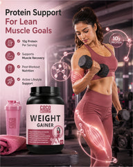 COCO MUSCLES Weight Gainer for Women | Delicious Chocolate Flavour | High-Calorie Nutrition with L-Glutamine, Digestive Enzymes, Vitamins & Minerals | Nutritional Supplement that Supports Healthy Weight Gain