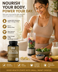 COCO MUSCLES Organic Flax Seed Oil Softgel Capsules