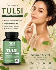 COCO MUSCLES Tulsi Capsules 750 mg
