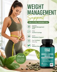COCO MUSCLES Green Coffee Beans 750 mg Capsules