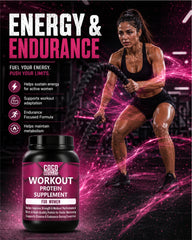 COCO MUSCLES Workout Protein for Women | Delicious Chocolate Flavour | 30g Protein with DHA, Calcium, Iron, Folic Acid & Multivitamins | Daily Nutrition & Fitness Support for Active Women | Supports Strength, Energy
