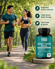 COCO MUSCLES Green Coffee Beans 750 mg Capsules