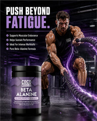 COCO MUSCLES Beta Alanine Powder For Men | Pre Workout Endurance & Performance Support | Helps Reduce Muscle Fatigue During High-Intensity Training | Unflavoured | Supports Endurance, Training Performance & Workout Stamina