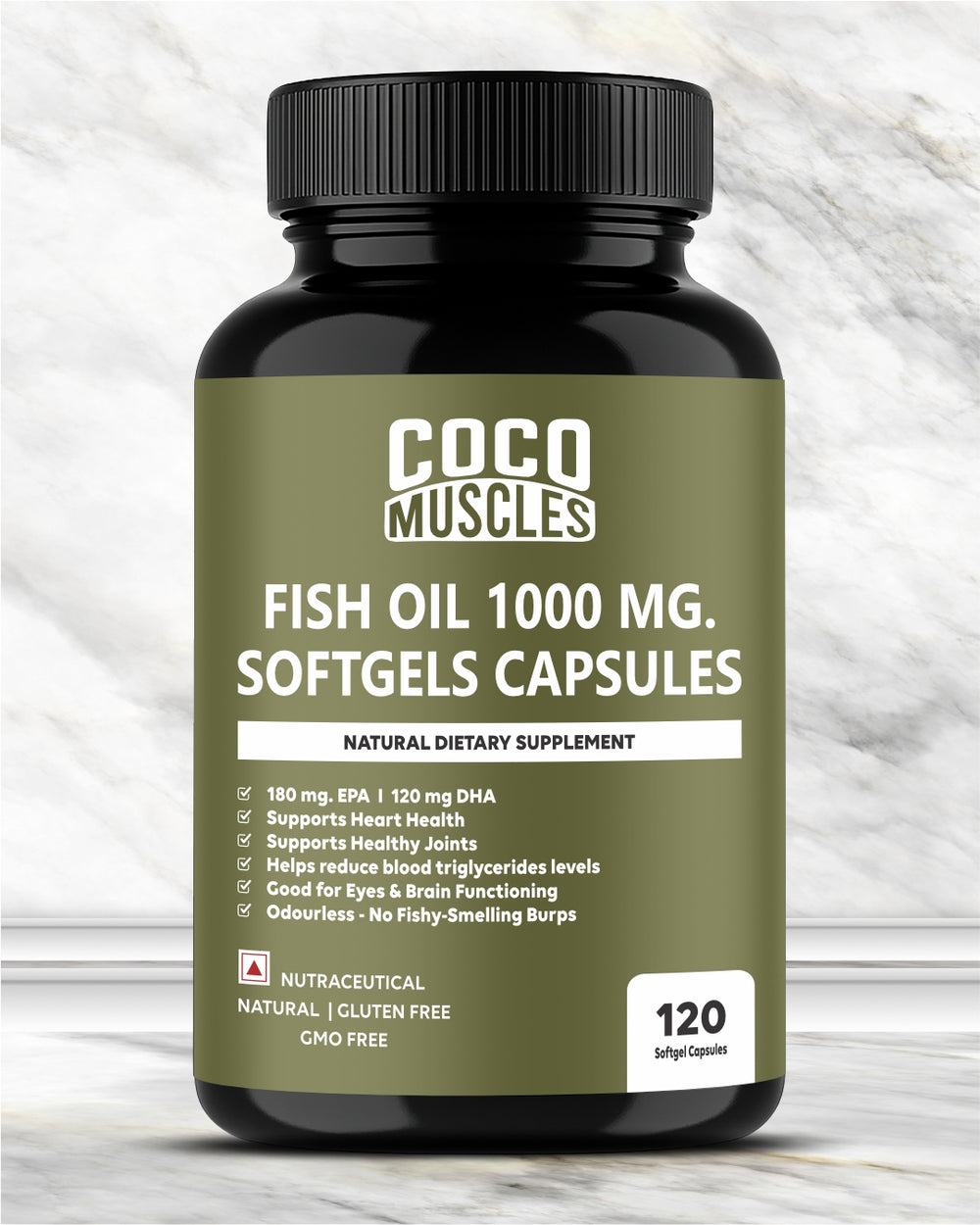 COCO MUSCLES Fish Oil 1000mg Softgels