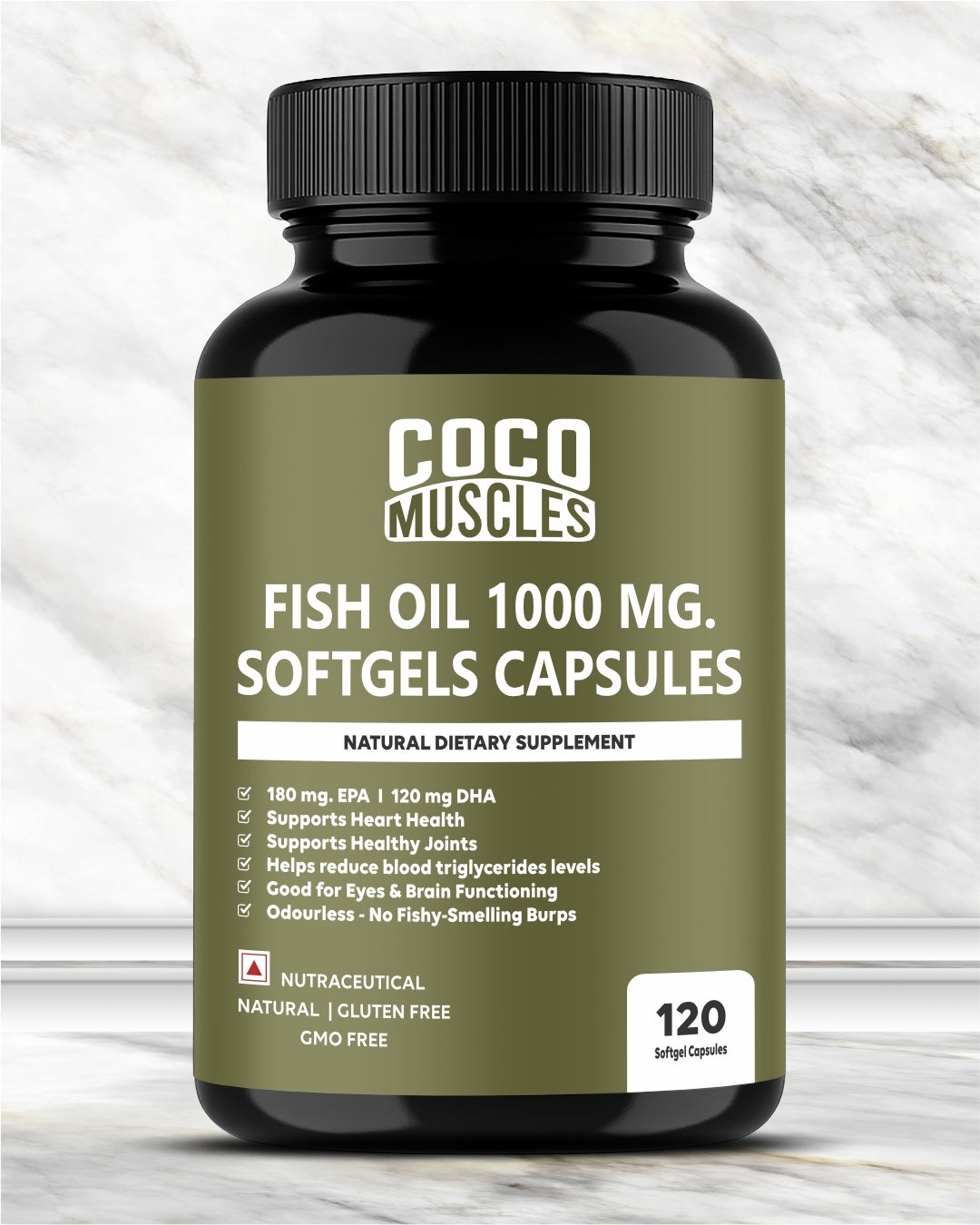 COCO MUSCLES Fish Oil 1000mg Softgels