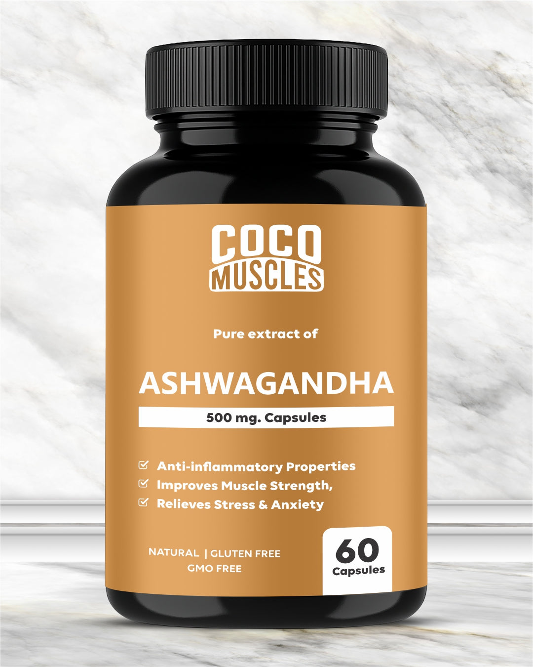 COCO MUSCLES Ashwagandha Capsules 500 mg