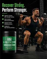 COCO MUSCLES L-Glutamine Powder for Men | Muscle Recovery & Lean Muscle Support | Supplement for Endurance , Strength, Stamina & Performance | Post Workout Amino Supplement for Men & Athletes