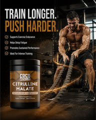 COCO MUSCLES Citrulline Malate Powder for Men | Pre Workout Nitric Oxide Booster for Men | Supports Blood Flow, Muscle Pump, Strength, Endurance, Muscle Performance  & Recovery