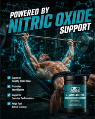 COCO MUSCLES L-Arginine Powder for men | Nitric Oxide Booster for Men | Supports Muscle Pump, Muscle Recovery, Endurance, Strength, Energy, Workout Performance, Blood Flow & Stamina