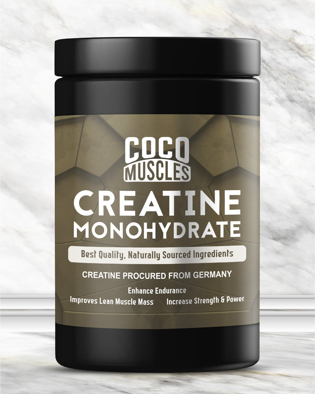 COCO MUSCLES Creatine Monohydrate Powder for Men | Micronized Creatine for Strength, Muscle Growth & Workout Performance | Supports Energy, Recovery & Power