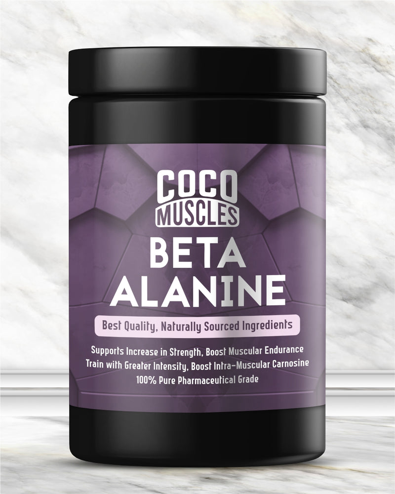COCO MUSCLES Beta Alanine Powder For Men | Pre Workout Endurance & Performance Support | Helps Reduce Muscle Fatigue During High-Intensity Training | Unflavoured | Supports Endurance, Training Performance & Workout Stamina