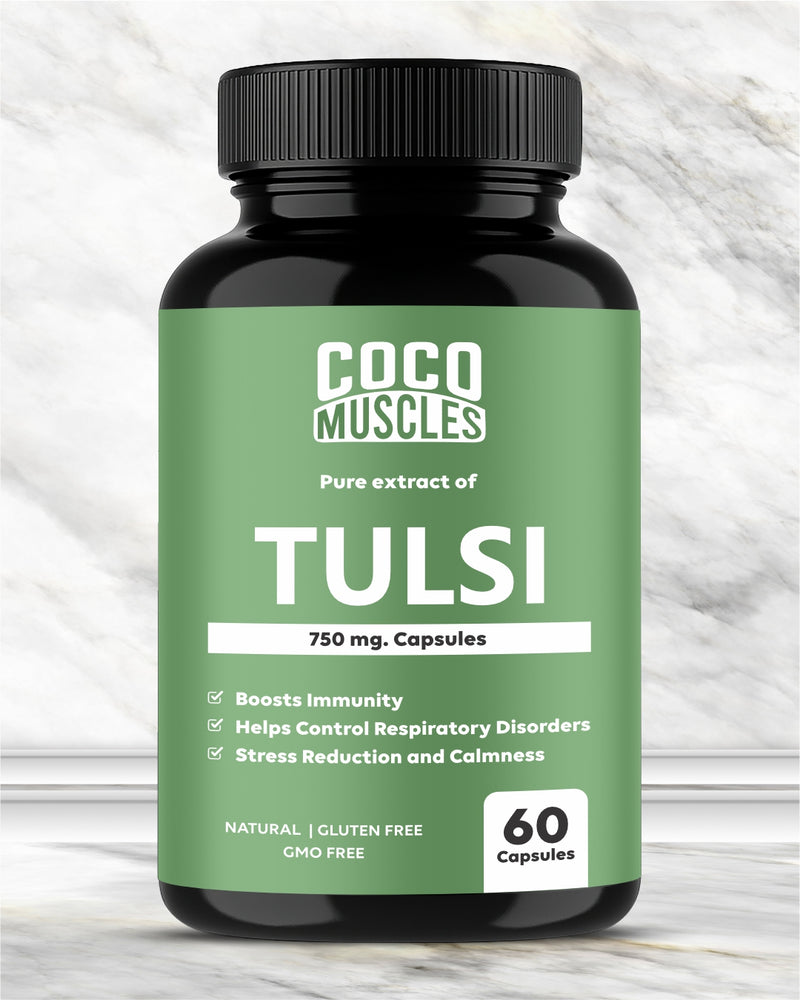 COCO MUSCLES Tulsi Capsules 750 mg