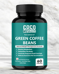 COCO MUSCLES Green Coffee Beans 750 mg Capsules