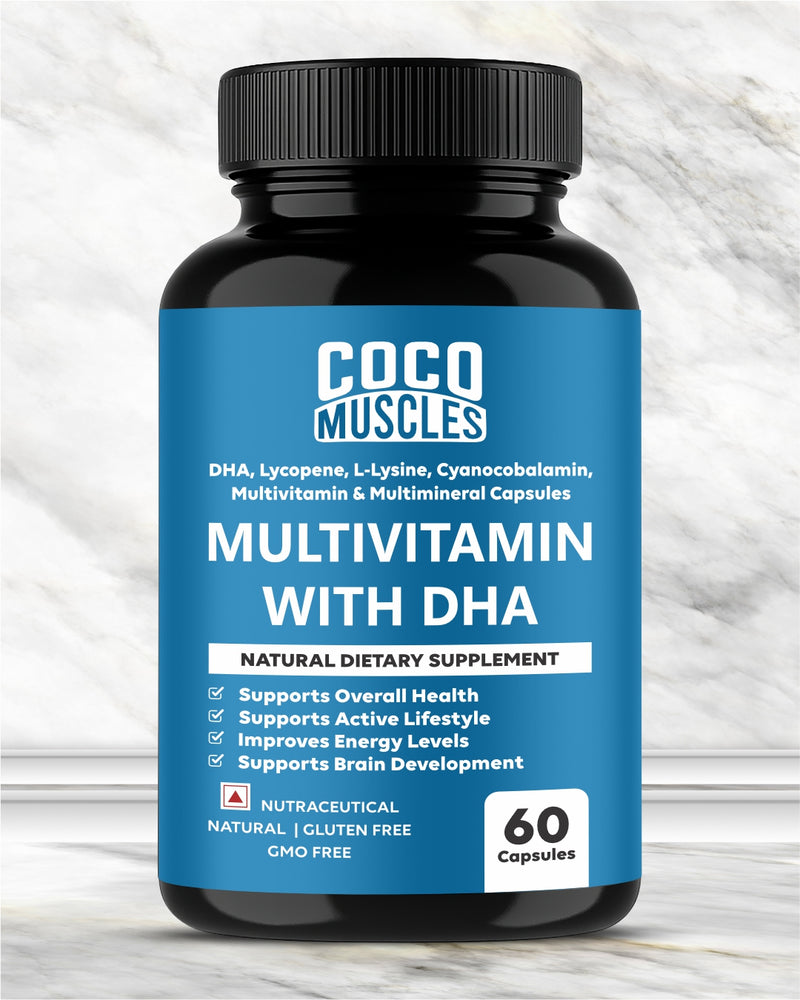 COCO MUSCLES Multivitamin With DHA Capsules