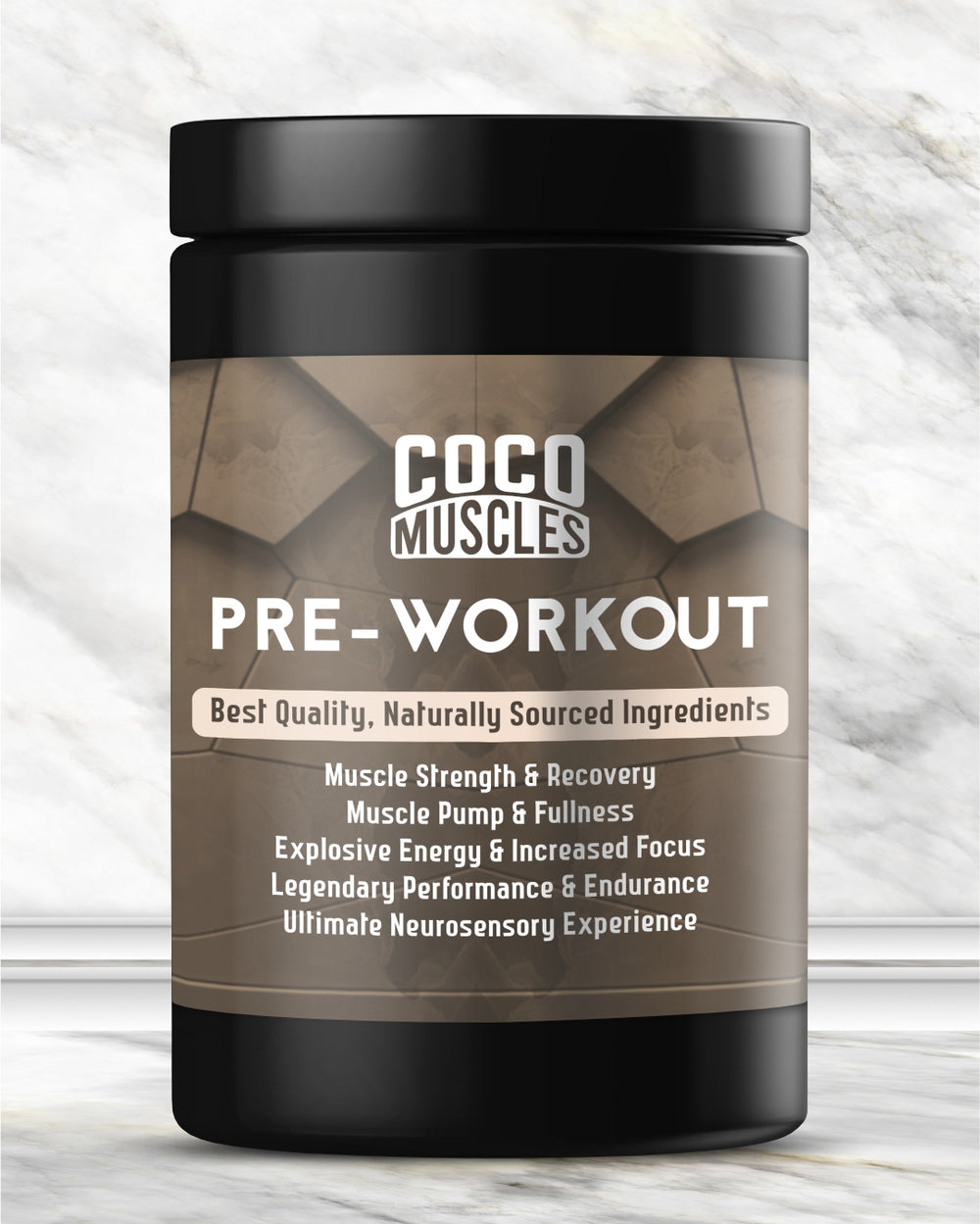 COCO MUSCLES Pre Workout Powder for Men | Delicious Guava Flavour | Advanced Performance Formula with L-Arginine, L-Citrulline, Beta-Alanine, Taurine, BCAAs & Caffeine | For Energy, Focus, Endurance, Muscle Pumps