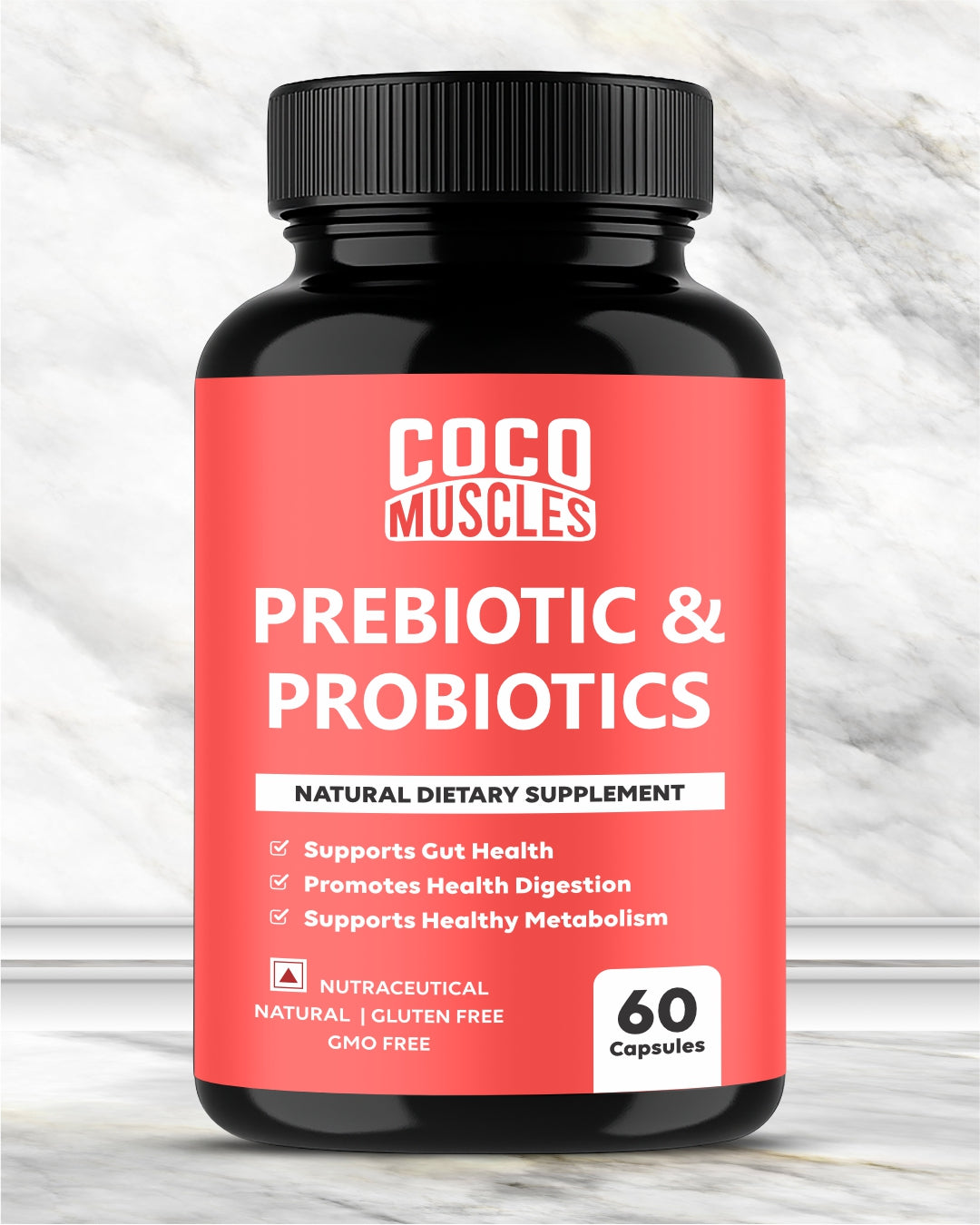 COCO MUSCLES Prebiotic & Probiotics Capsules